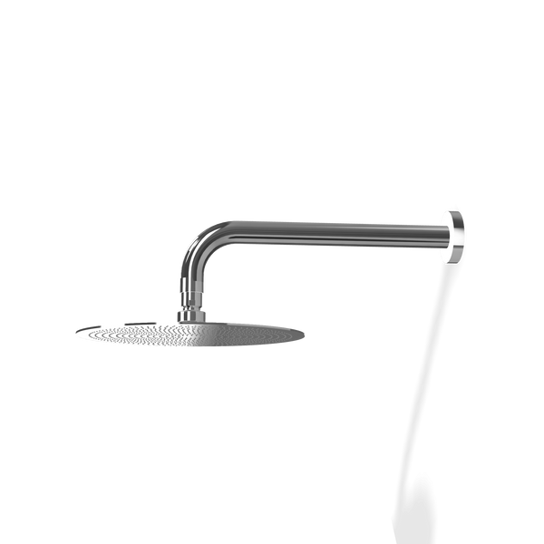 Treemme Up+ Soffione doccia 25 cm a parete anticalcare con braccio doccia 30 cm cromo