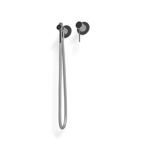 Treemme Up+ idroscopino bidet wc con miscelatore a muro senza parte incasso cromo