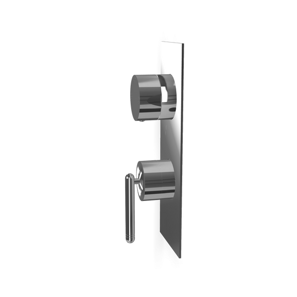 Treemme Philo RWIT70A2CC01 miscelatore doccia monocomando con leva stick e deviatore 2 uscite senza parte incasso cromo
