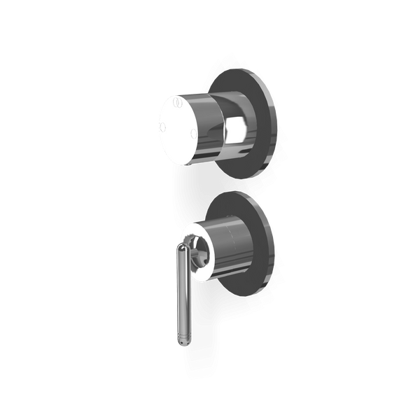 Tremme Philo RWIT70C2CC01 miscelatore doccia monocomando tondo con deviatore 2 uscite 2 piastre senza parte incasso cromo