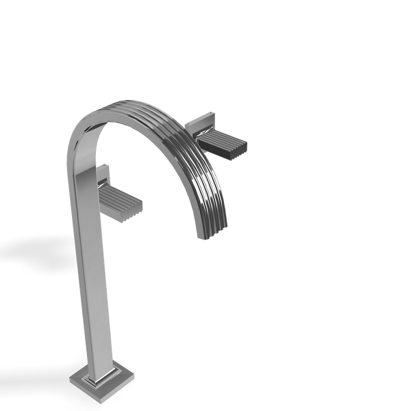 Treemme Kea RWIT7A85CCKO batteria lavabo con canna ad ombrello cromo