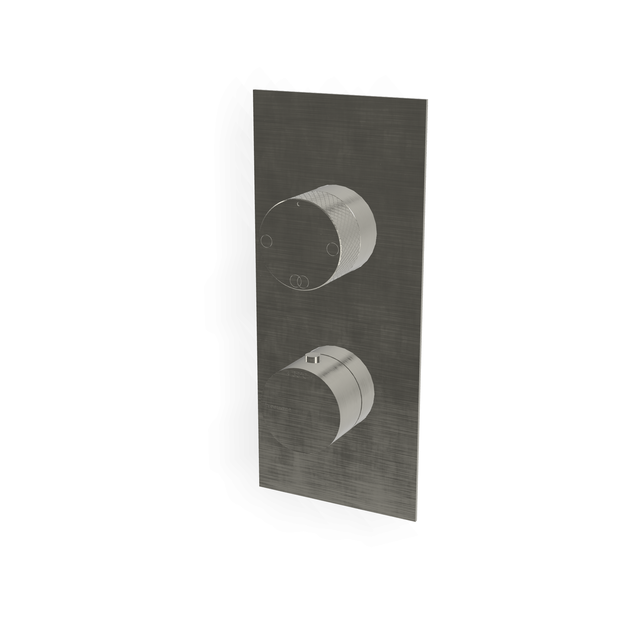 Treemme 22mm miscelatore doccia termostatico senza parte incasso con deviatore 2 uscite inox satinato