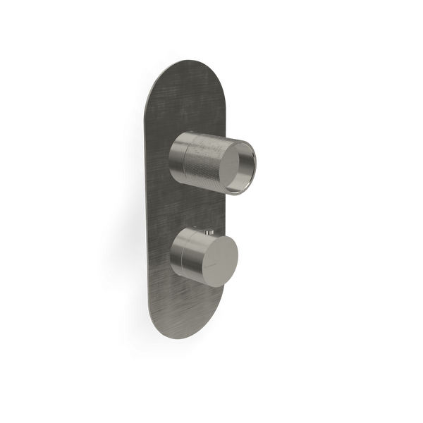 Treemme Watertube RWIT8A46IS19 miscelatore termostatico incasso con deviatore 2 uscite senza parte incasso inox satinato