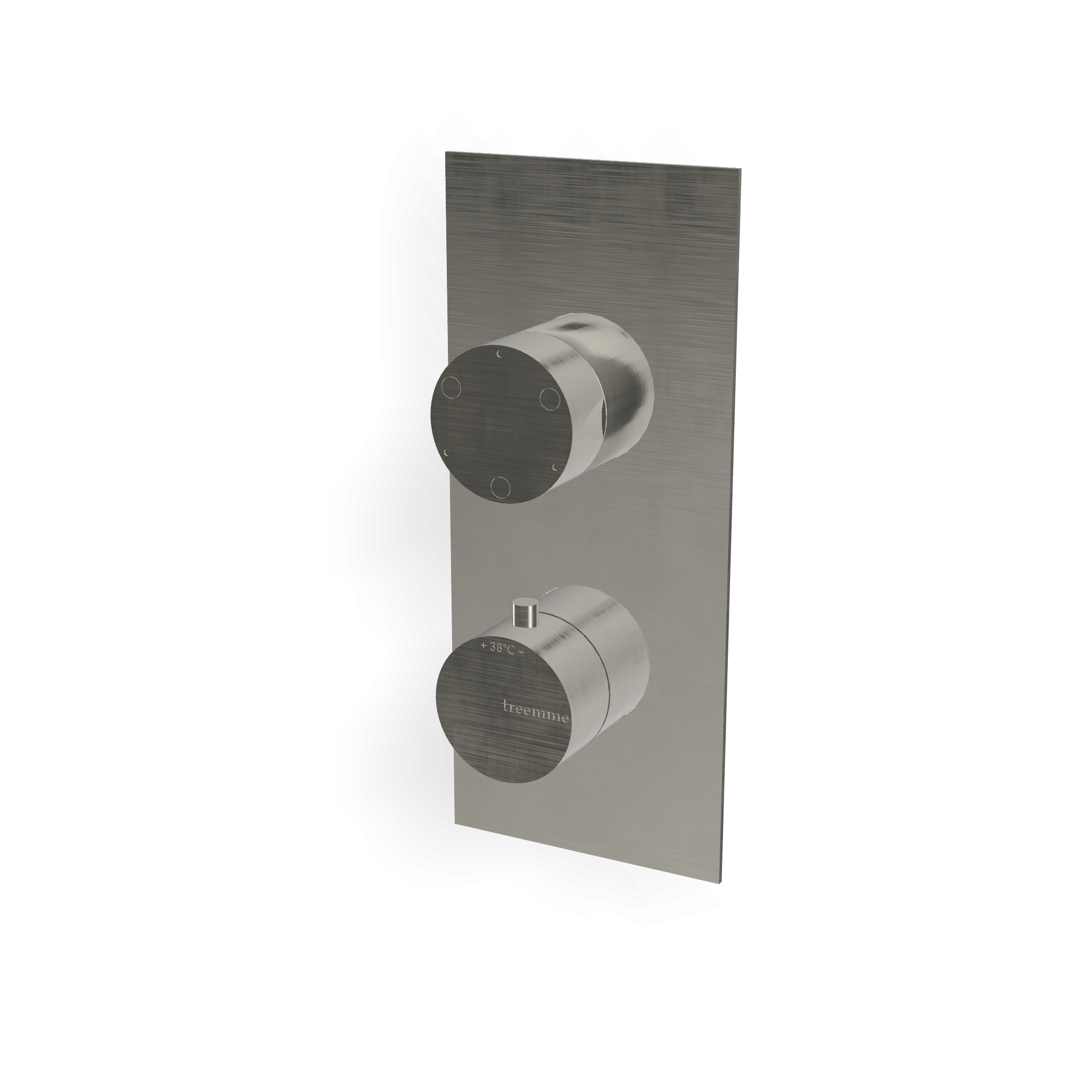 Treemme 3.6 miscelatore doccia termostatico con deviatore 3 uscite senza parte incasso inox satinato
