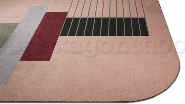 Antonio Lupi Geometrie Volanti Tappeto 200x300 In Velluto Gv645