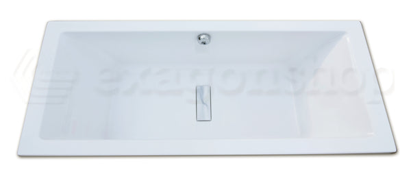 Vasca 170x70 normale con scarico centrale e pannello frontale bianco lucido Wilmotte 561-8-A Teuco