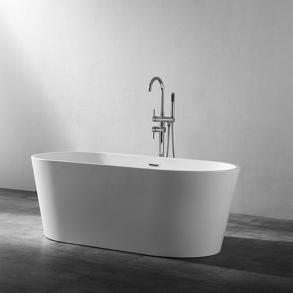 Vasca 170x80 Brooklyn freestanding in acrilico bianco lucido