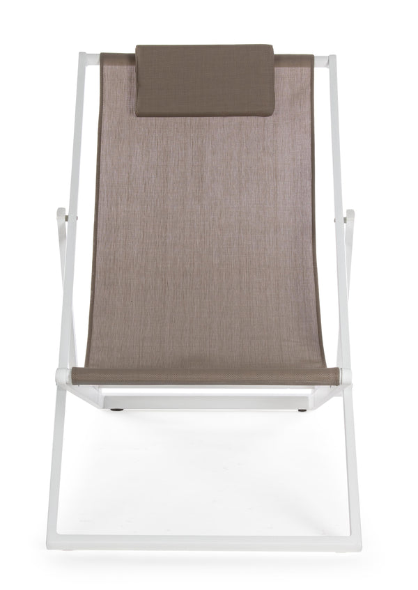 Andrea Bizzotto Taylor sedia a sdradio tobacco e alluminio bianco 0662085