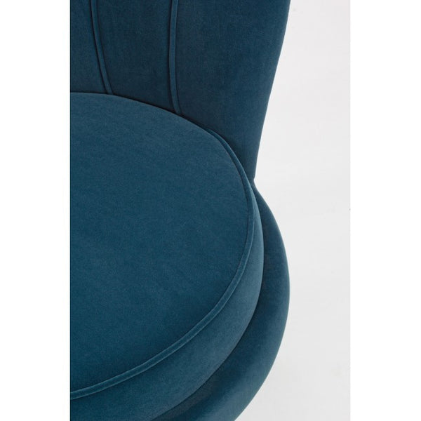 Andrea Bizzotto Giliola poltrona atmosphere effetto velluto blu pavone 0743682