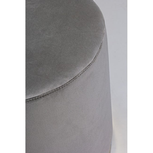 Andrea Bizzotto Lucilla Pouf glamour effetto velluto grigio 0748177