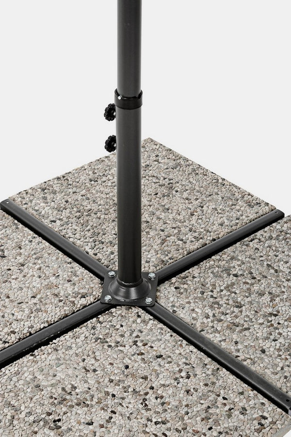 Bizzotto Texas ombrellone 3 m tortora antivento girevole senza marmette 0795699