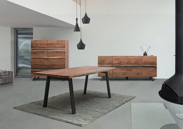Andrea bizzotto Jasper svas lampada da tavolo con base in legno 0826364