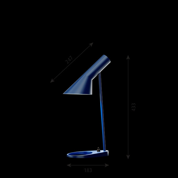 Louis Poulsen AJ Mini Table Lampada Da Tavolo Blu notte 20w E14