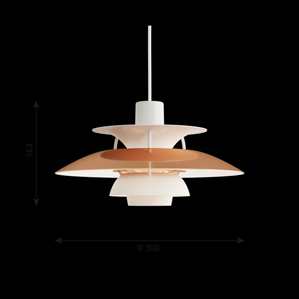 Louis Poulsen PH 5 Mini Lampada rame a Sospensione 20W E14