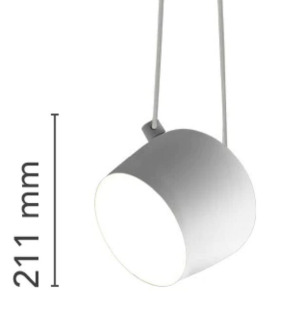 Flos Aim Lampada a sospensione 24 cm orientabile Grigio Scuro