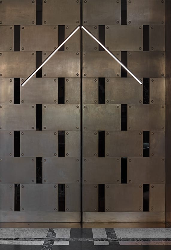 Flos Arrangements Broken Line Lampada a sospensione 102 cm Nero Opaco