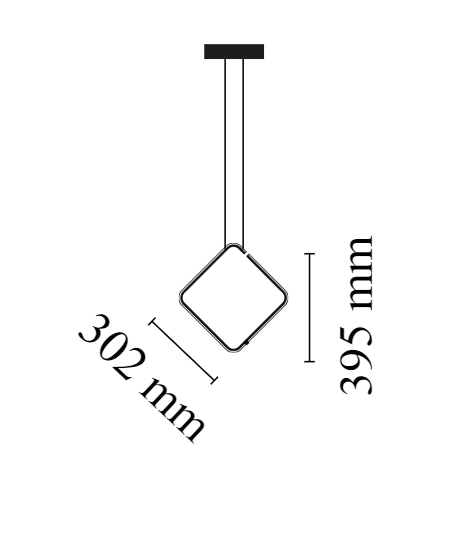 Flos Arrangements Square Small Lampada a sospensione Nero Opaco