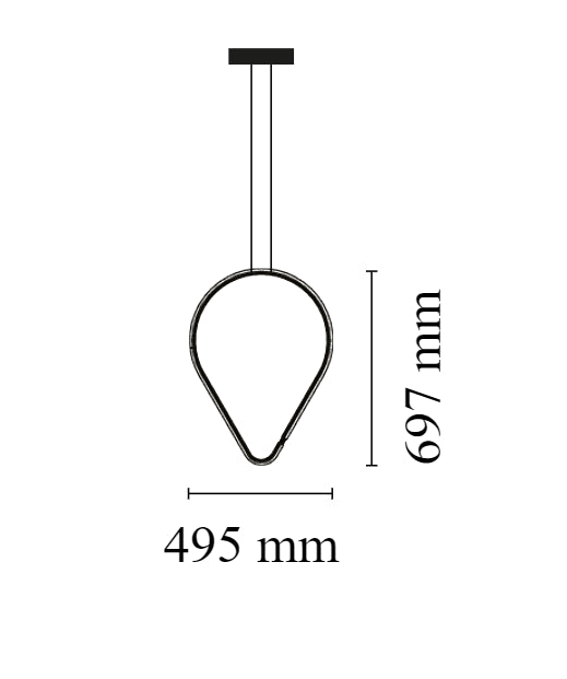 Flos Arrangements Drop Down Lampada a sospensione a luce diffusa in alluminio Nero Opaco