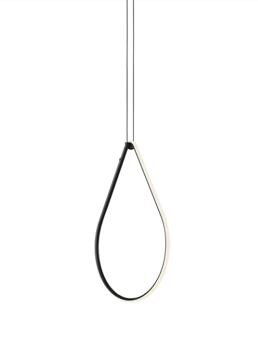 Flos Arrangements Drop Up Lampada a goccia sospesa a luce diffusa in alluminio Nero Opaco