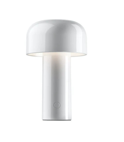 Flos Bellhop lampada da tavolo fungo ricaricabile a luce diretta Bianco