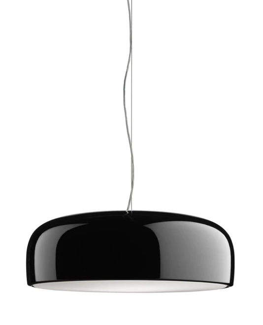 Flos Smithfield Suspension Lampada 60 cm a Sospensione Nero lucido