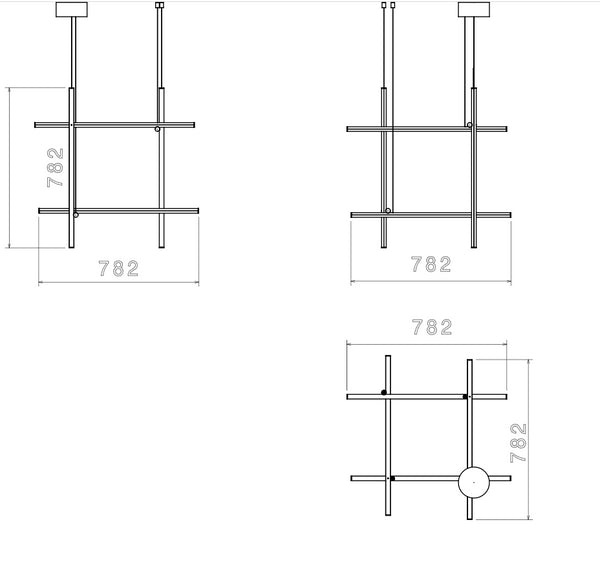 Flos Coordinates Suspension 3 Lampada sospesa Anodized Champagne