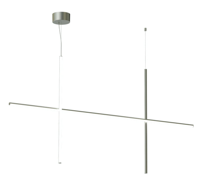 Flos Coordinates Suspension 2 lampada led Da Soffitto a luce diffusa Argent Moon