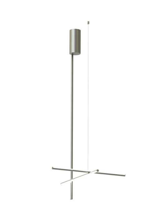 Flos Coordinates Ceiling Long 1 Lampada led A Sospensione a luce diffusa Argent Moon