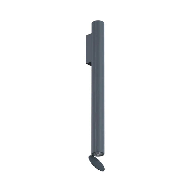 Flos Flauta H500 Riga Lampada indoor 50 cm a Parete a biemissione Anodized Blue Steel