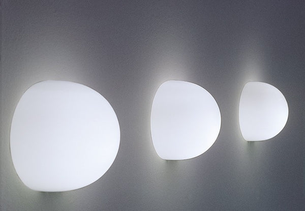 Flos Glo-Ball Wall Lampada 33 cm a parete in vetro Bianco