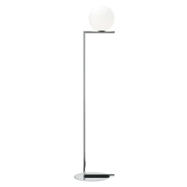 Flos IC Lights Floor 1 Lampada da pavimento 135 cm a luce diffusa acciaio cromo