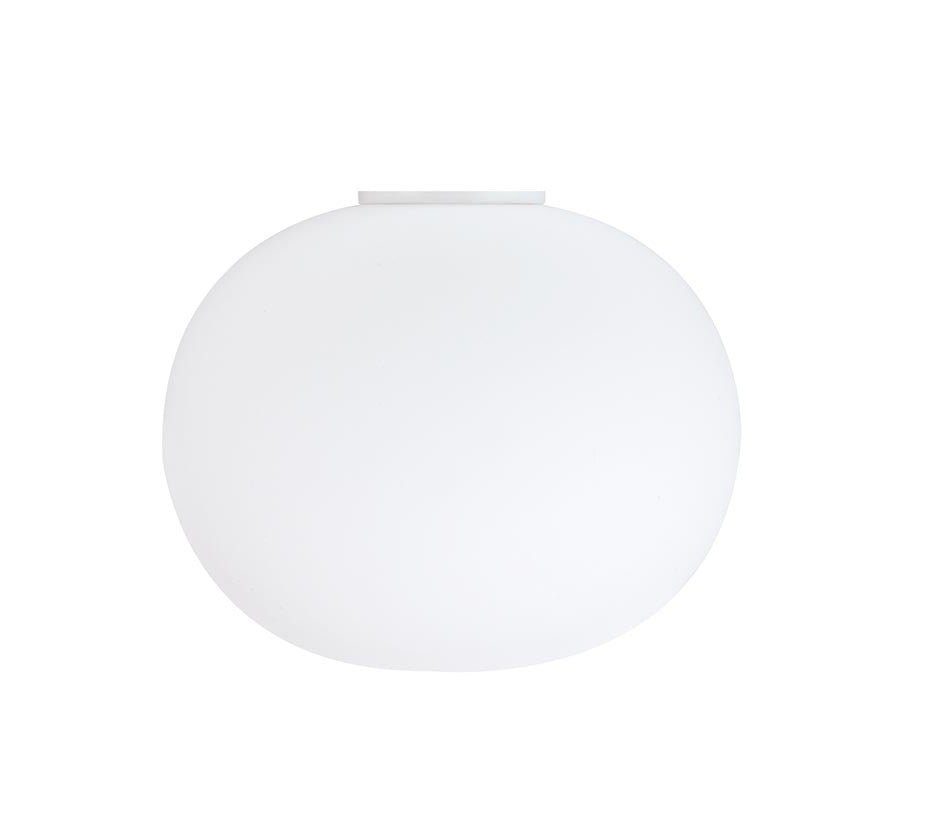 Flos Glo-Ball Ceiling/Wall Zero lampada 19 cm da soffitto/parete a luce diffusa in vetro opalino acidato bianco