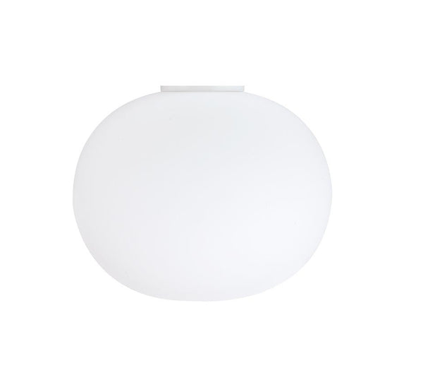 Flos Glo-Ball Ceiling/Wall Zero lampada 19 cm da soffitto/parete a luce diffusa in vetro opalino acidato bianco