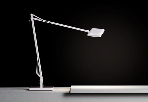 Flos Kelvin Edge Base Lampada da tavolo orientabile Bianco