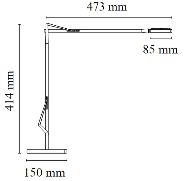 Flos Kelvin Edge Base Lampada da tavolo orientabile Bianco