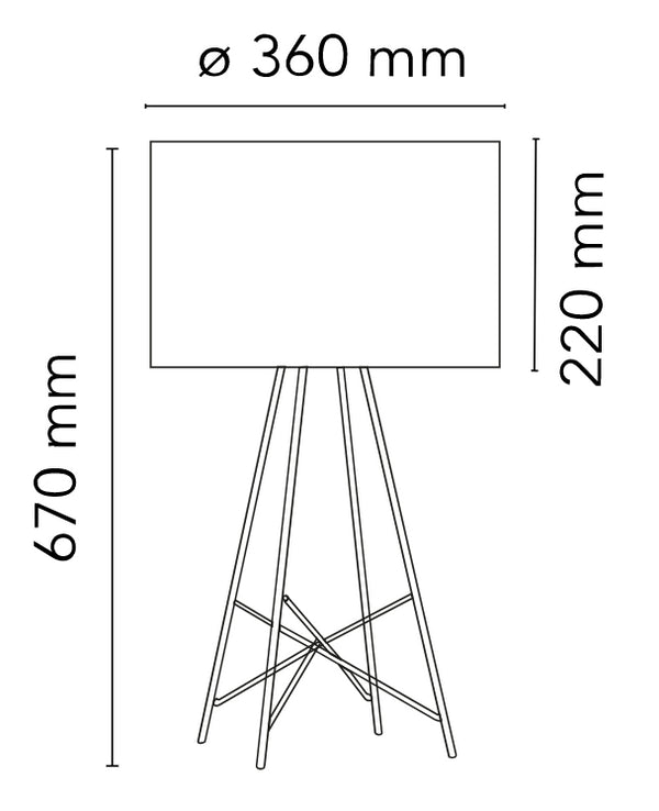 Flos Ray Table Lampada Da Tavolo con dimmer Nero lucido