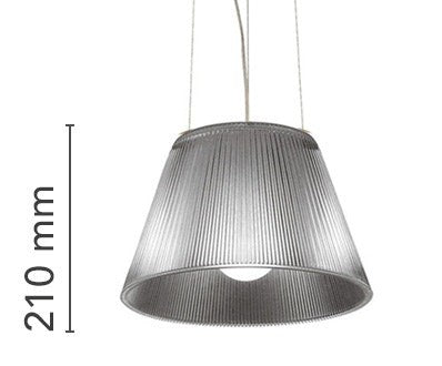 Flos Romeo Moon Suspension 1 Lampada sospesa 34 cm trasparente
