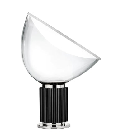 Flos Taccia Small Lampada da tavolo 48 cm in alluminio Nero Opaco