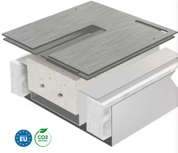 British Fires Bbru5820blx Bio Bruciatore A Bioetanolo Da 57,5x20 Cm Nero Con Bordo