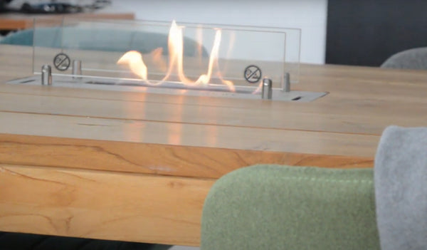 British Fires Bbru5820blx Bio Bruciatore A Bioetanolo Da 57,5x20 Cm Nero Con Bordo