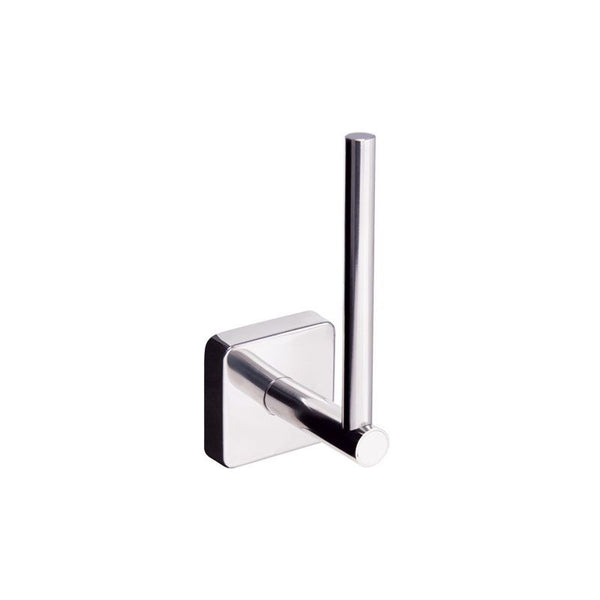 New line p5 portarotolo verticale in acciaio inox cromato Cromo Lucido, dettaglio ravvicinato del materiale e...