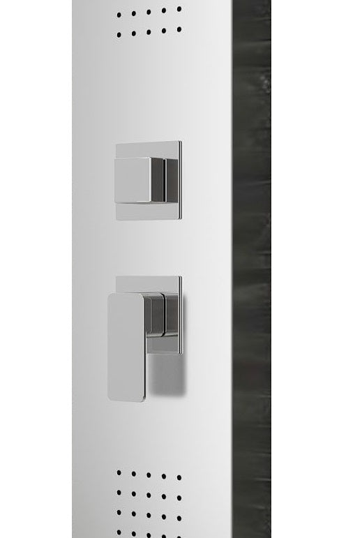 New Line P1 Pannello Doccia Idromassaggio 2 Jet Laterali Acciaio Inox Cromo