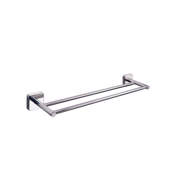 New Line N2 Portasciugamani 60 Cm Doppio In Acciaio Inox Cromo