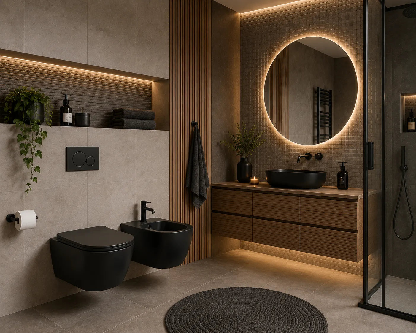 Sanitari Neri Opachi: Guida 2026 a WC, Bidet e Lavabi Black