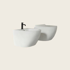 Coppia Sanitari Vaso e Bidet: Sospesi, Filomuro e a Terra
