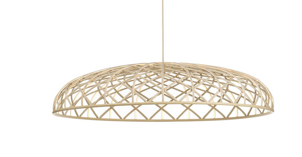 Flos Skynest Motion F6394017 lampada a sospensione a luce diffusa led con microrete di poliestere almond