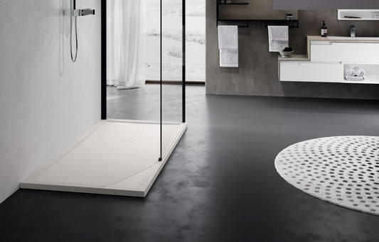 Novellini Olympic Plus Piatto Doccia 100x120 Rettangolare Bordo Alto 4,5 Cm con Supporto Rinforzato bianco