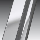 Novellini Lunes H Parete doccia fissa Estensibile 77/78,5 cm H.195 Vetro Trasparente 6 mm Profili Silver