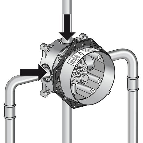 Hansgrohe Ibox Universal Corpo Incasso per Miscelatore, vista frontale della maniglia e della bocca di erogazione