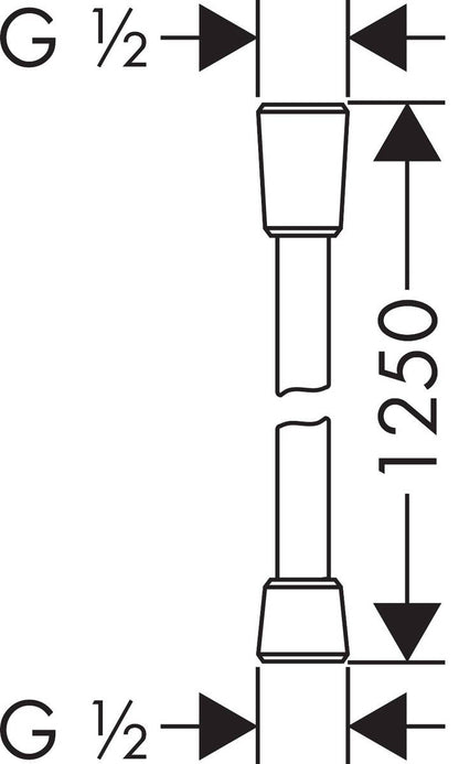 Flessibile doccia 125 cm Cromo Hansgrohe Isiflex 28272000